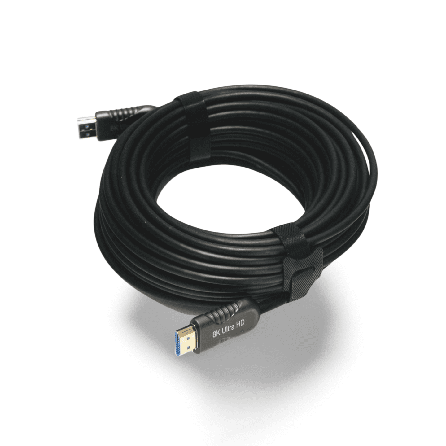 50ft AOC Fiber Optic HDMI 2.0 8K UHD 18gbps HDCP 2.2 HDR 10 black