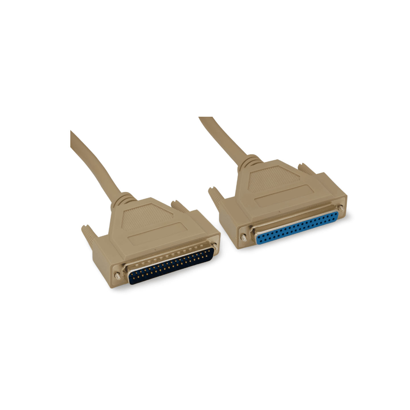 10ft DB37 Male to DB37 Female Serial Extension Cable RS 449 beige