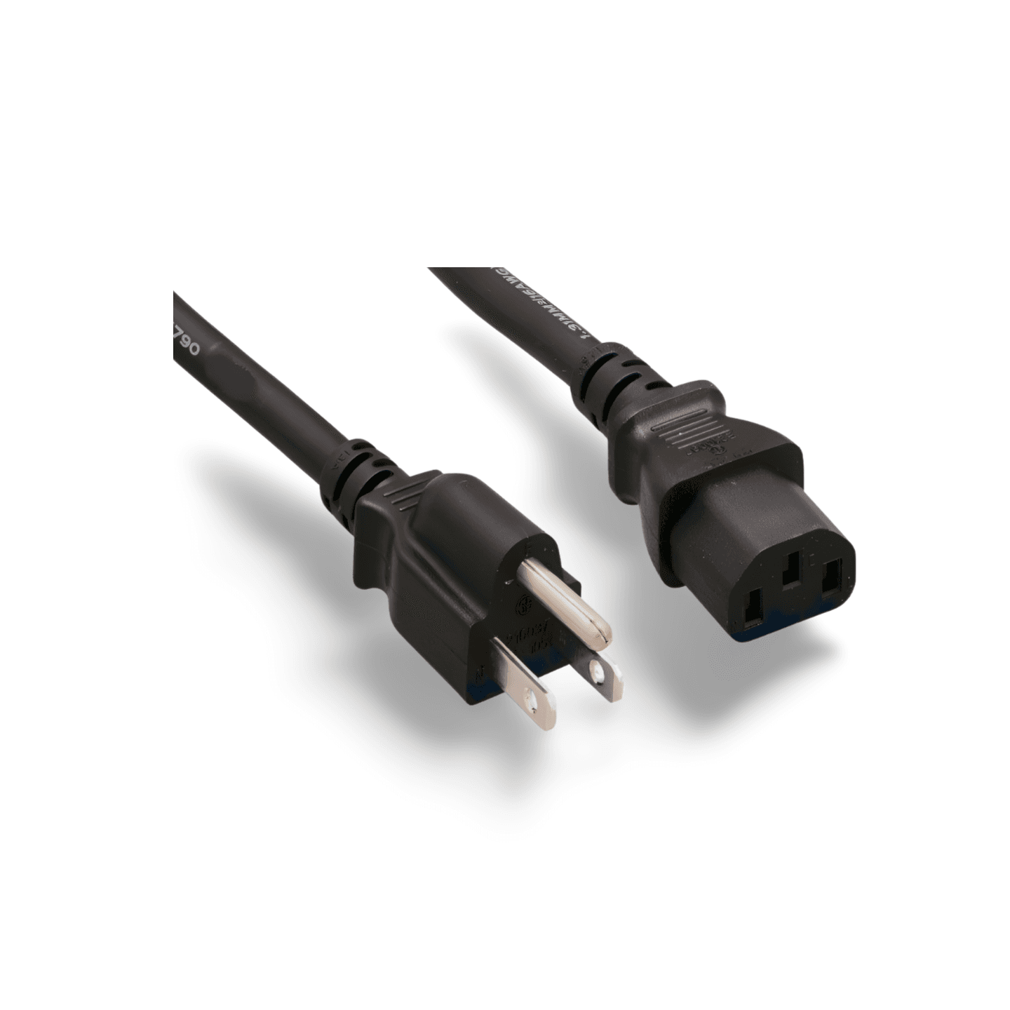 15ft Universal Power Cord NEMA 5 15P to IEC320C13 18 AWG black