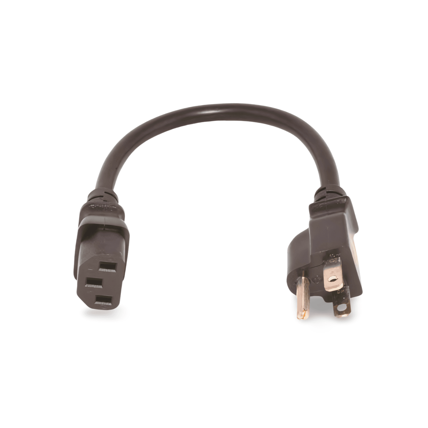 1ft Universal Power Cord NEMA 5 15P to IEC320C13 18 AWG black