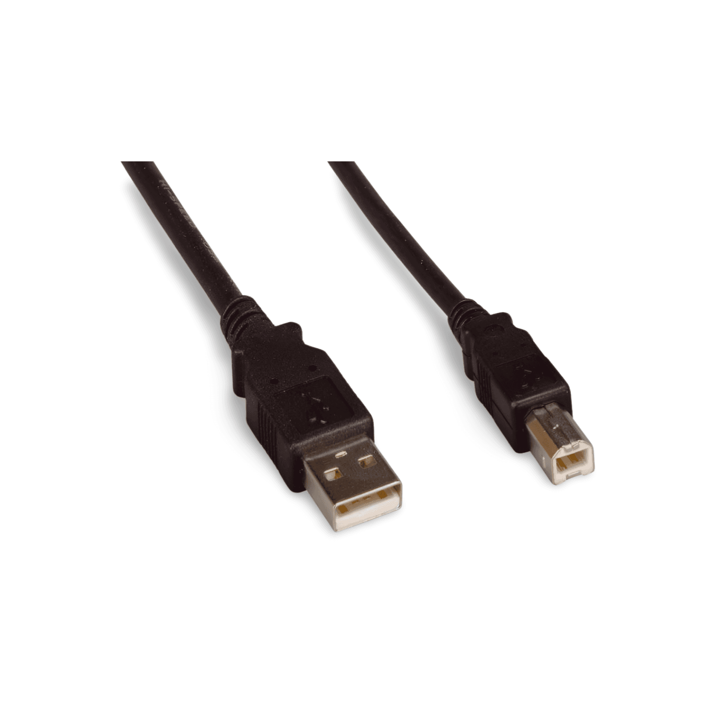 1ft USB 2.0 Computer Cable Type A Male to Type B Male black
